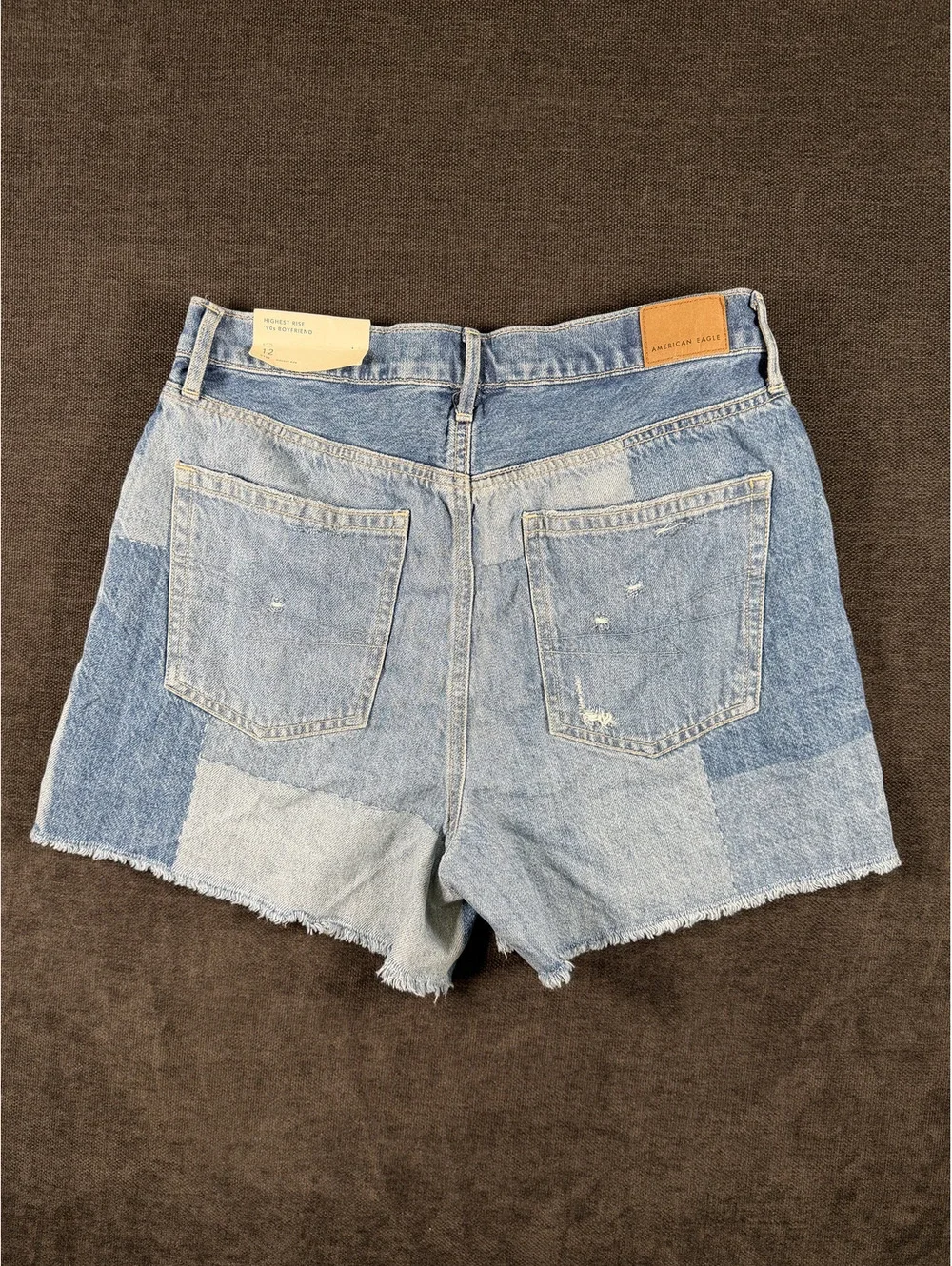 American Eagle Highest Rise 90s Boyfriend Denim Shorts US 12